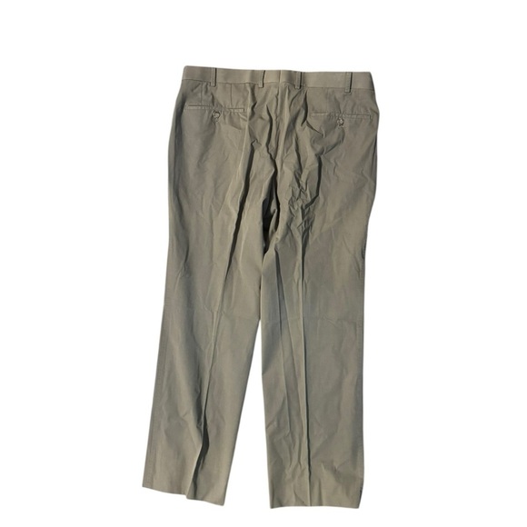 Paul Stuart Men’s Beige Twill Dress Pants Size 38 X 38 Flat Front Business - Picture 5 of 9